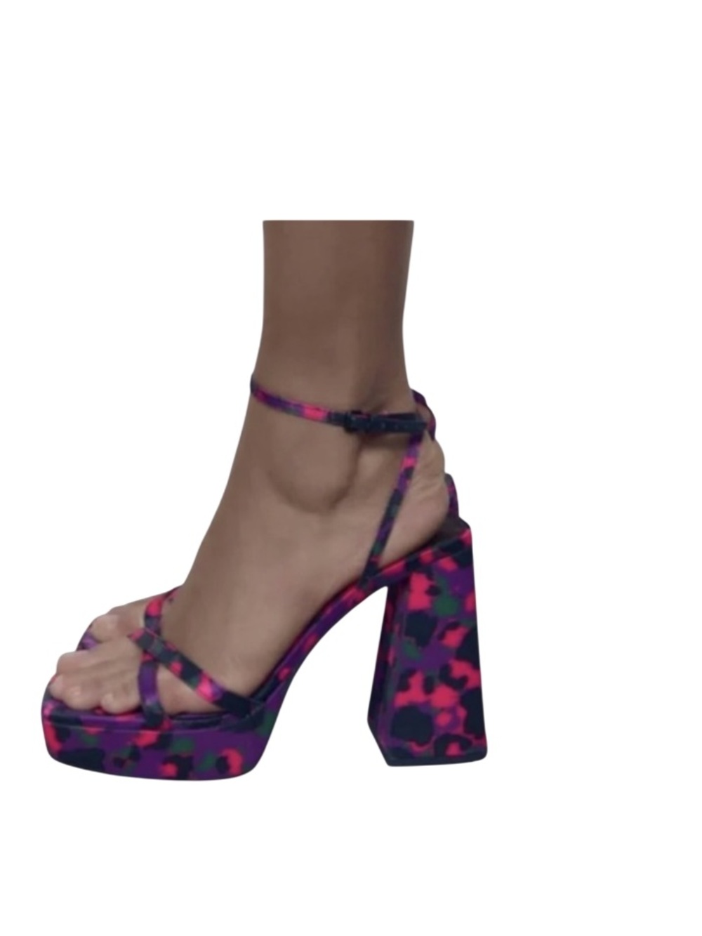Zara Printed Platform Heels